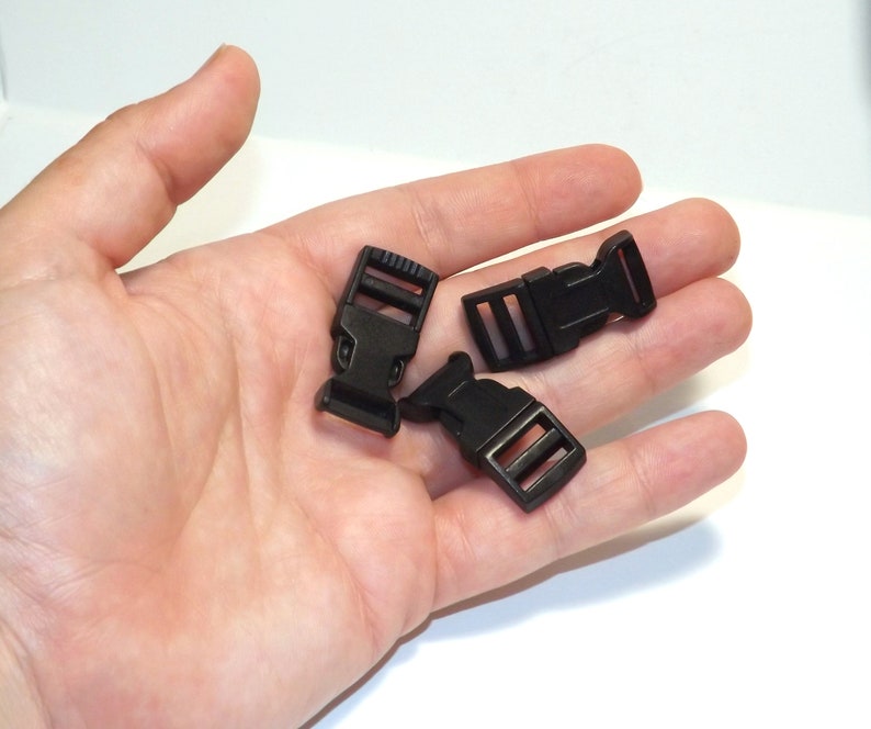 Plastic Paracord Clasps Sewing Set of 5 Contoured Side Release Survival Closure 36 mm Military Two-Piece Buckle Plastic Buckle Claps
