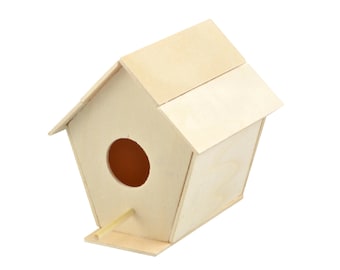 Wood Bird House Craft Kit, Attract some colorful birds to your yard with own handmade bird house