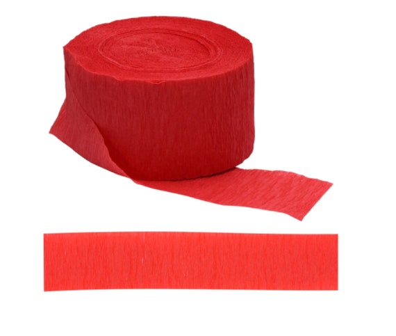 Red Crepe Paper Streamers, 150 Ft X 1.75in 