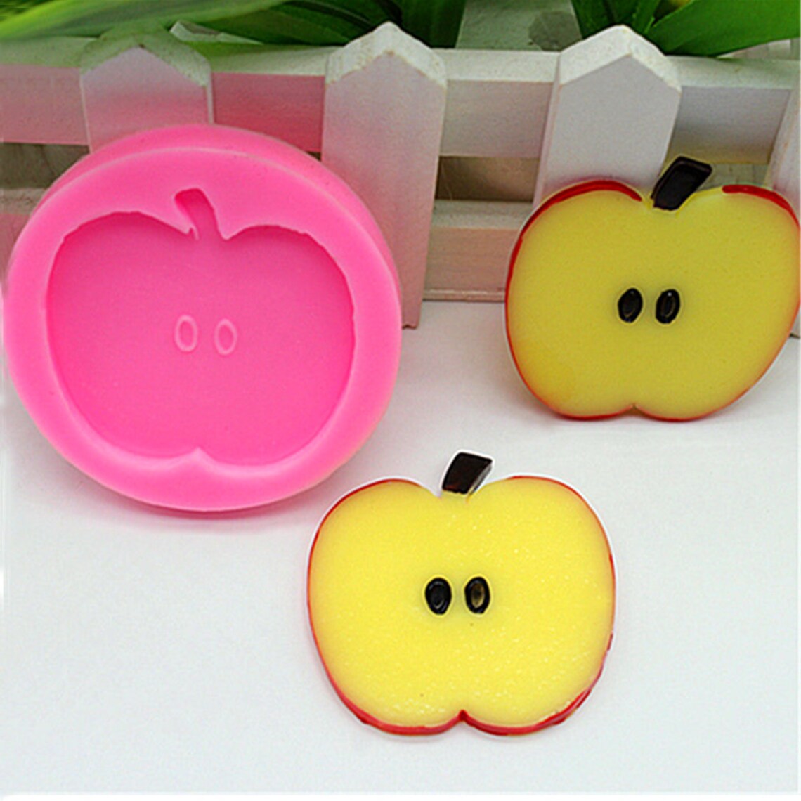 Apple Mold Silicone Apple Slice Mold Teacher Fruit Mold Etsy