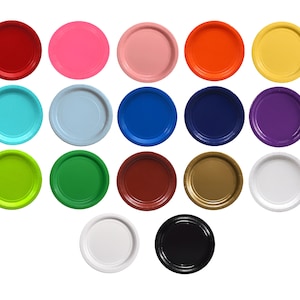 9 inch Solid Color Paper Plates, Set of 24, 9  in, 22.9 cm, You pick the color, Great for mixing and matching