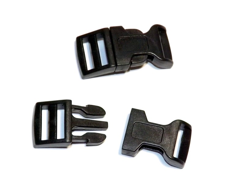 Plastic Paracord Clasps Sewing Set of 5 Contoured Side Release Survival Closure 36 mm Military Two-Piece Buckle Plastic Buckle Claps