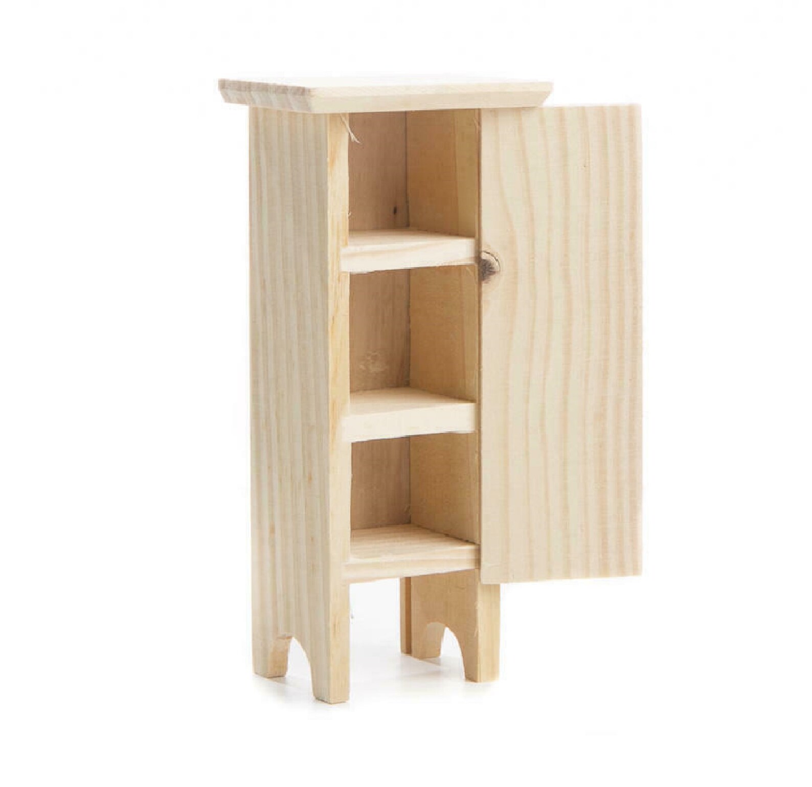 Vorratsschrank aus Holz für Miniaturszenen mit offener Tür | Etsy