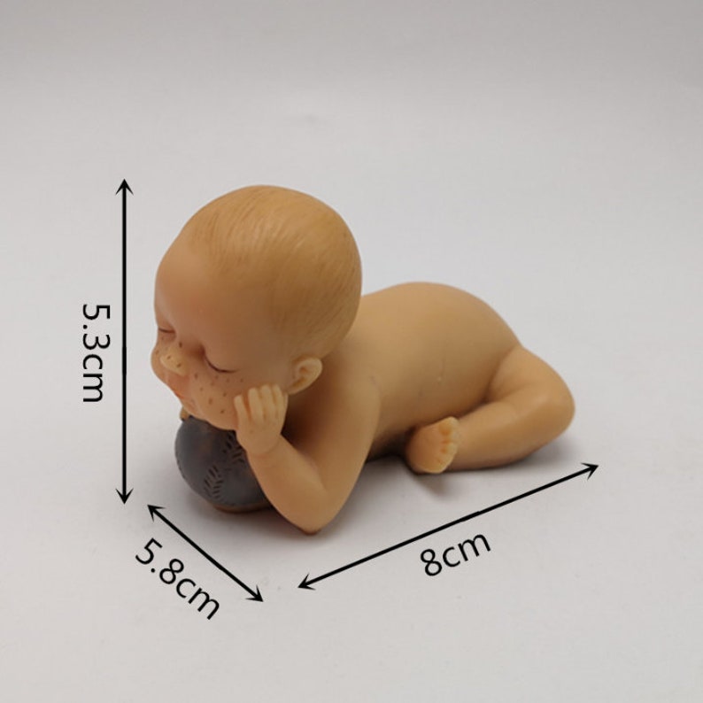 Baby Silicone Mold Great for Baby Shower Cakes and Baby Announcements Baby with Baseball