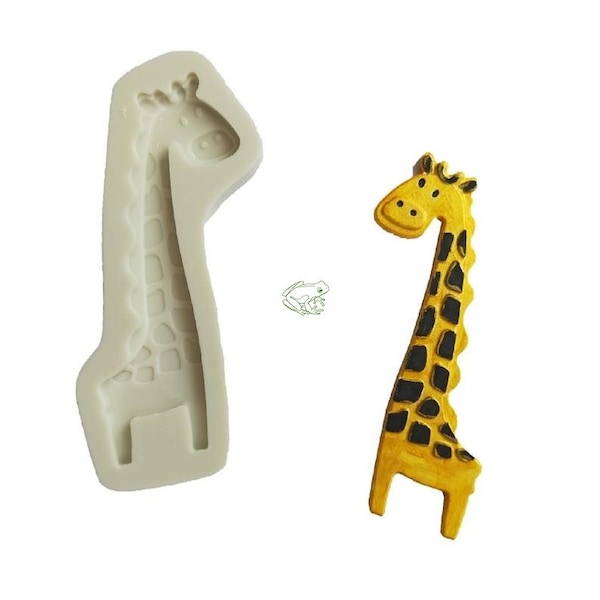 Giraffe SIlicone Mold for Cake Decorating and Chocolate or Sugar Work, Safari Zoo Animal Mold