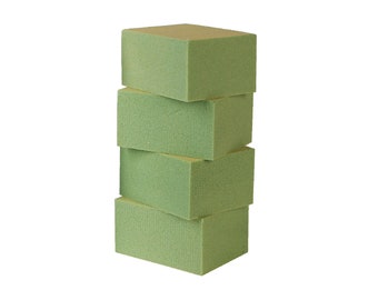 Dry A Sec Gentle Grip Green Foam Floral Blocks, 8 Piece; 1.5 in. X 2.6 in.  X 3.3 in. 