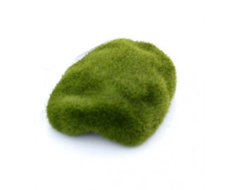 Faux Moss Stone for Fairy Gardens, Terrariums, Diromas, Add a moss covered rock as a decoration or make into seats for your fairies