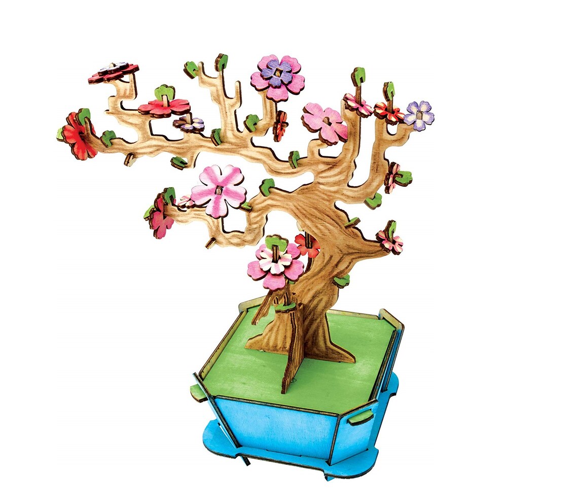 Wooden Cherry Blossom Bonsai Tree Craft Kit Celebrate the Etsy