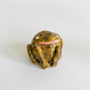 Lucky frog ceramic ornament