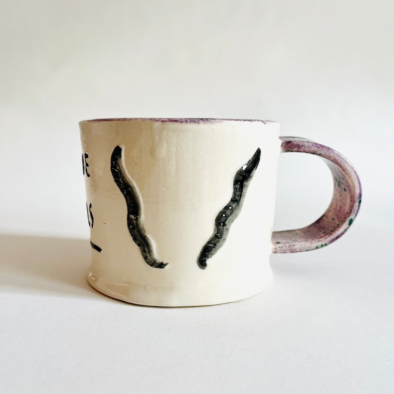 Live Eels ceramic mug image 3