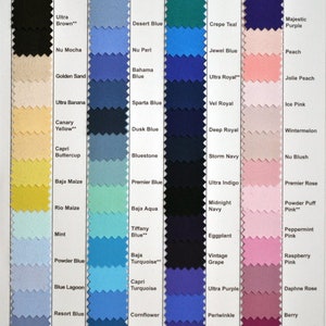 Może przedstawiać: Pr&oacute;bki tkanin w r&oacute;żnych odcieniach, od czerni do r&oacute;żu. Każda pr&oacute;bka jest oznaczona nazwą koloru, np. "Desert Blue" i "Raspberry Pink". Widoczny jest r&oacute;wnież tekst "STYLE #1211 MYSTIQUE STRIPE".