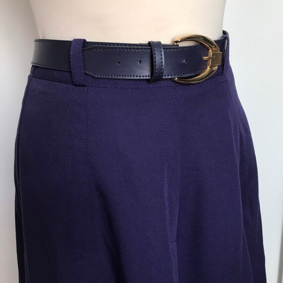 Vintage skirt, purple skirt, flared skirt, 1980s s