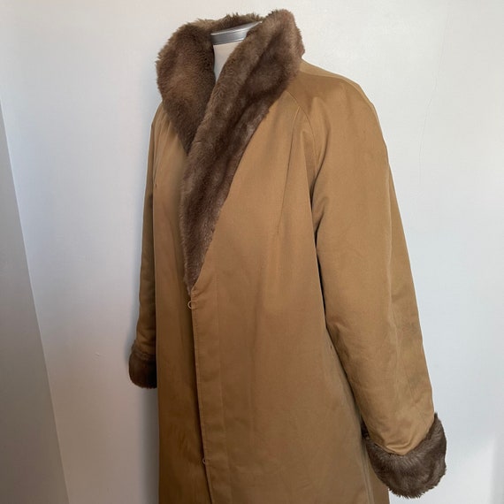 Vintage fur coat fake fur coat faux fur coat reversible - Etsy 日本