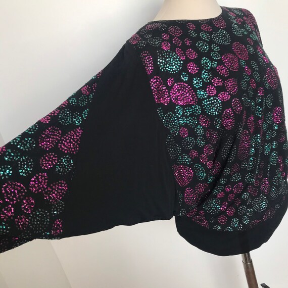 batwing sparkly top