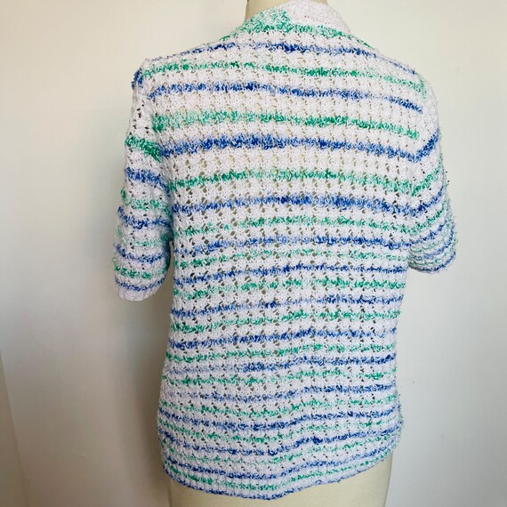 Vintage knitwear, sweater, striped jumper, handkn… - image 5