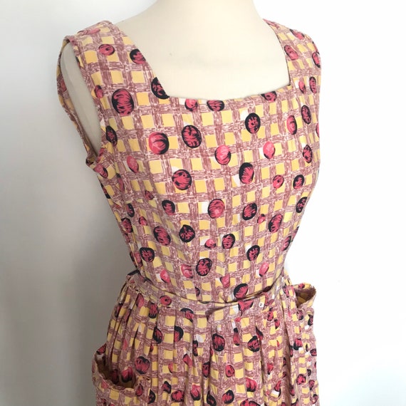 Vintage dress, 50s dress, 1950s dress, UK 12, midc