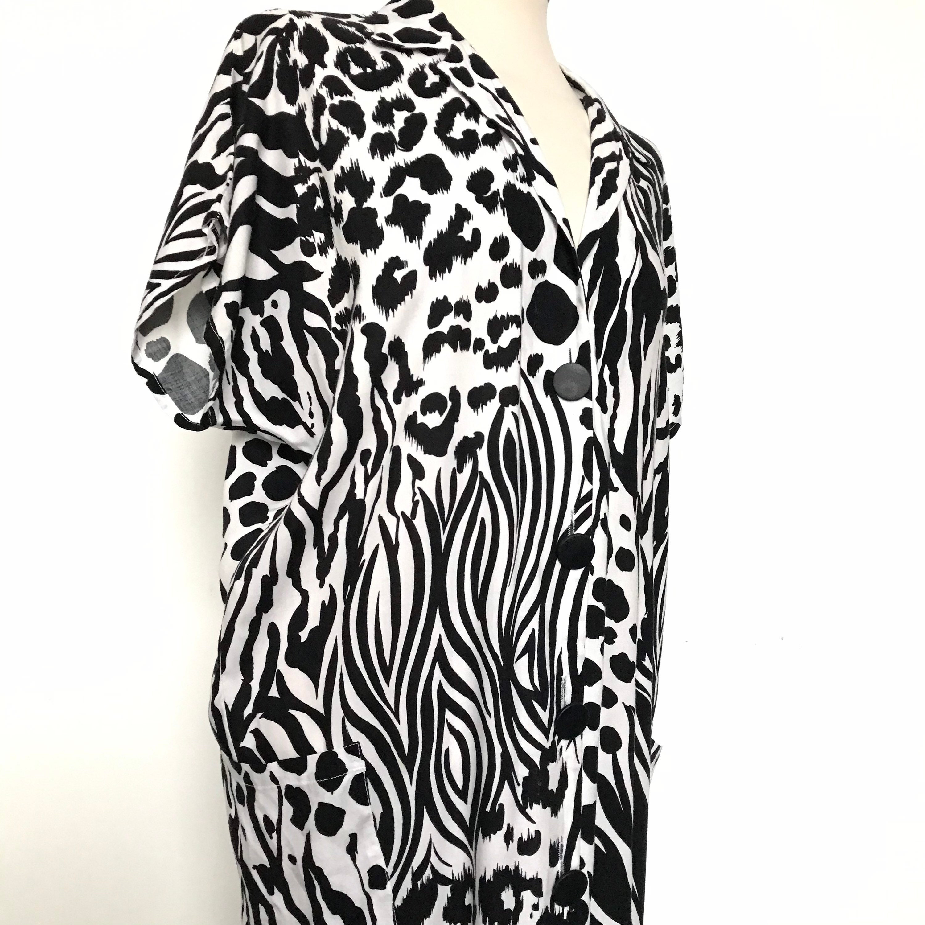 Vintage leopard print vintage dress animal print shirt | Etsy
