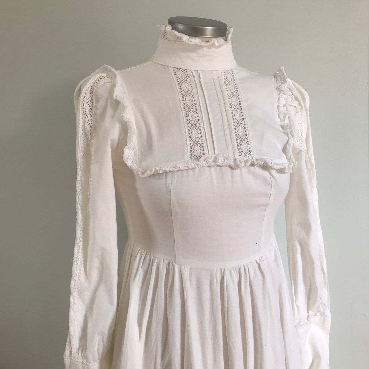 Vintage Dress Vintage Laura Ashley Wedding Dress White Cotton