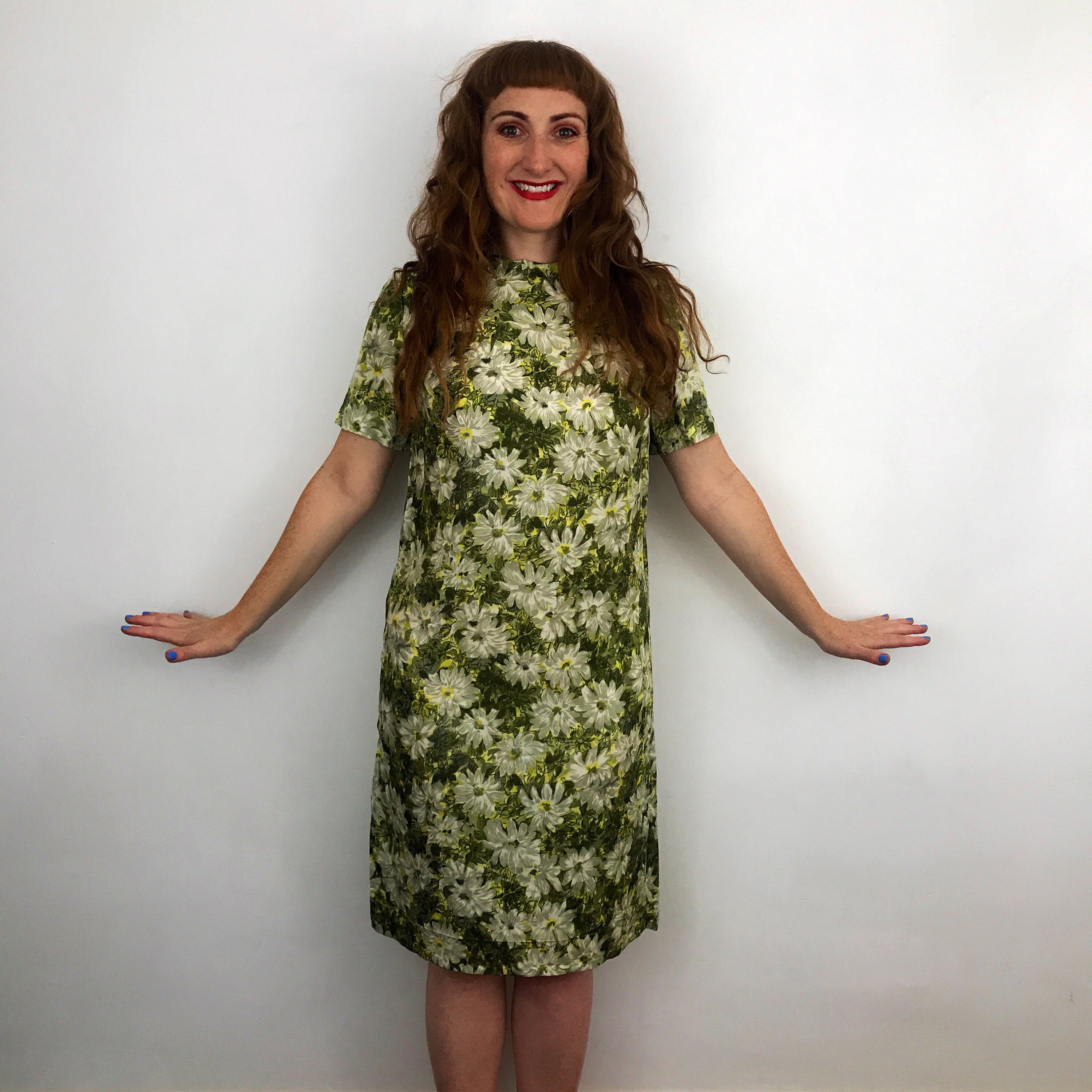 Daisy Print Wedding Dress