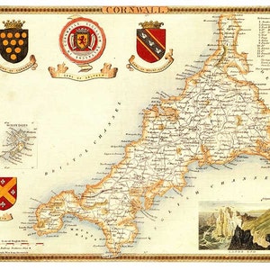 Oxfordshire 1841 Old English County Map Giclee Fine Art or Canvas Textured paper FREE DELIVERY A3 size Unframed