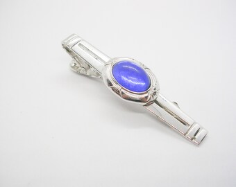 Vintage 60s Rainbow Rhinestone Colors ANSON Tie Bar Clasp Clip; Multi Color GT