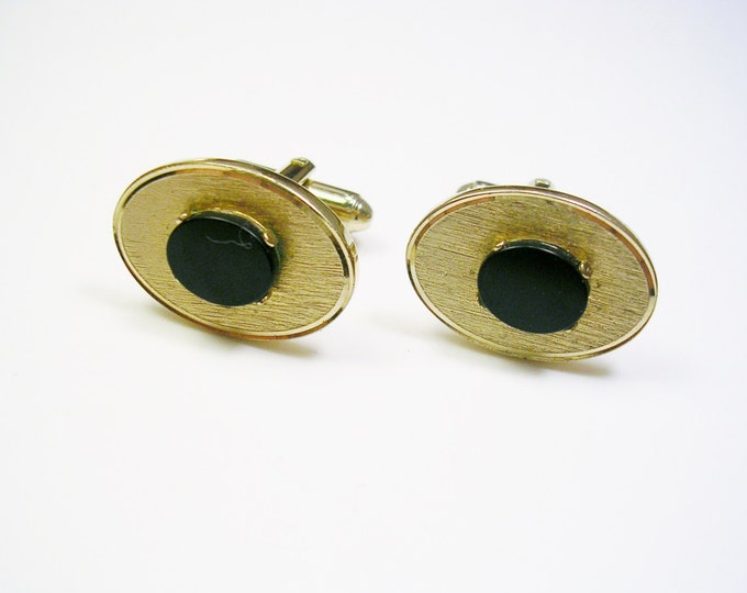 Vintage DANTE Cufflinks genuine black Onyx Stone Cuff Links Etsy