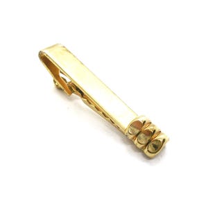 Vintage Tie Clip gold tone Tie Clasp Necktie Jewelry Formal Accessory