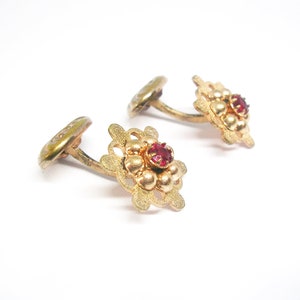Antique Cuff Links Filigree Flip Back Formal Wear Shirt Accessory Wedding Jewelry