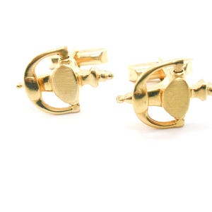 Vintage articulated Door Knocker Cufflinks Shirt Accessory Men Wedding Jewelry Groom Dad Gift