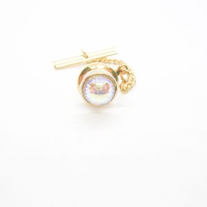 Das Tack met ketting Aurora Borealis Dasspeld vintage stropdas Accessoire Formele kleding