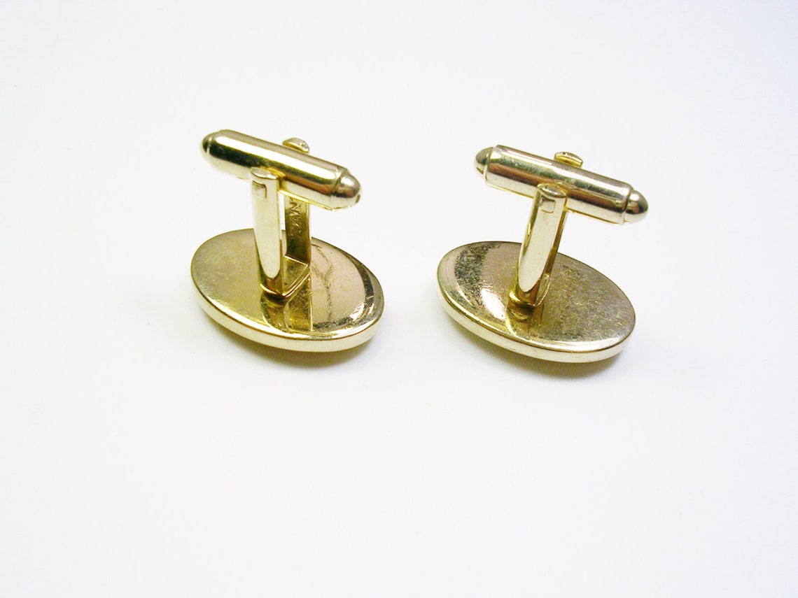 Vintage DANTE Cufflinks genuine black Onyx Stone Cuff Links Etsy