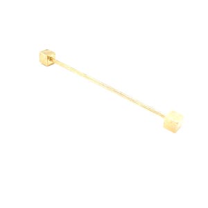 Vintage Collar Bar Cube Ends Screw Style Collar Pin Formal Wear Collar Stay Man Shirt Accessory Men Wedding Jewelry