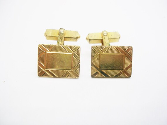 Modern Monogram Gold Cufflinks