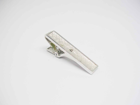 Vintage Tie Clip Starburst Rhinestone Anson Tie C… - image 1