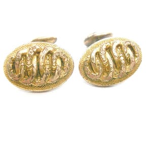 Edwardian Manschettenknöpfe Gold Fill: Vintage Abendkleidung, Hochzeitsschmuck