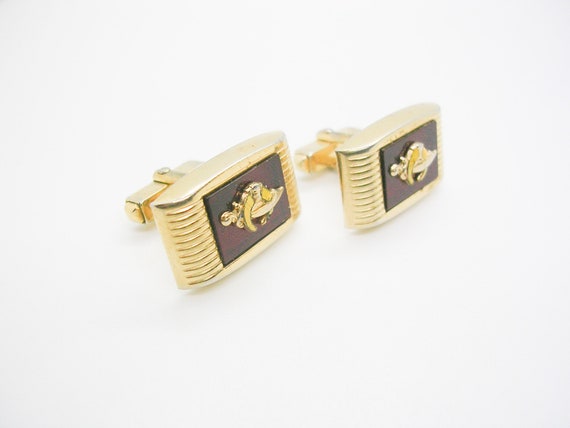 FREEMASON CUFF LINKS Scimitar Shriners masonic Cu… - image 2