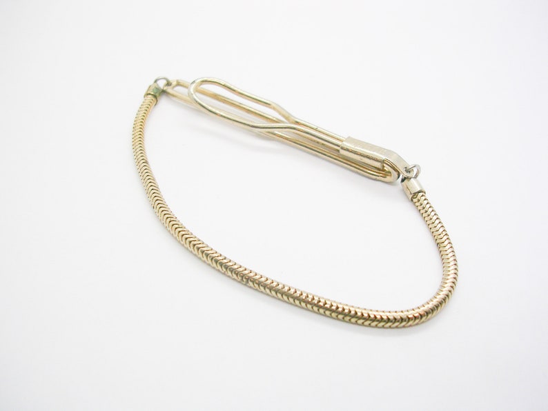 Gold Tone Mid Century Gentleman Fashion Simple Plain Best Man Groom Gift Wedding Jewelry Vintage Long Collar Clip Vintage Collar Bar