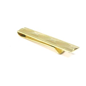 Vintage Anson Tie Bar gold tone Necktie Clip Mid Century Formal Wear Accessory