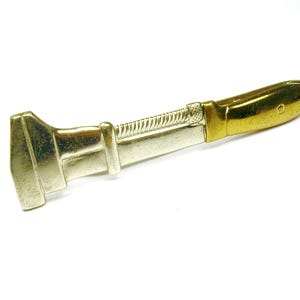 Vintage Wrench Tie Clip: Gold & Silver Tone - Money Clip
