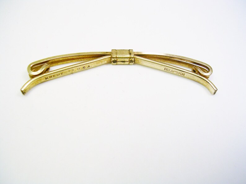Art Deco Collar Bar Collar Stay KREMENTZ USA Gold Color Etsy