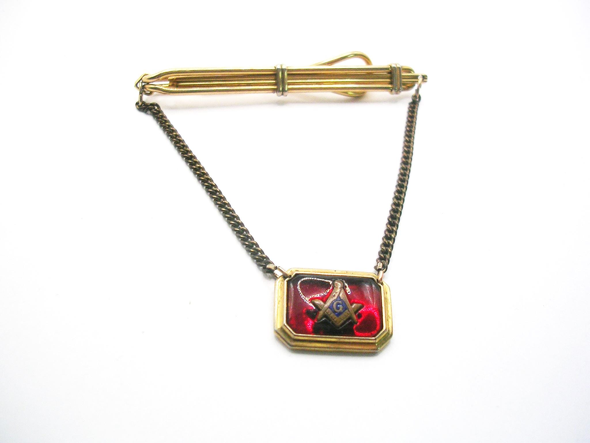 Vintage Tie Chain Freemason Guard Masonic Suit Accessory - Etsy