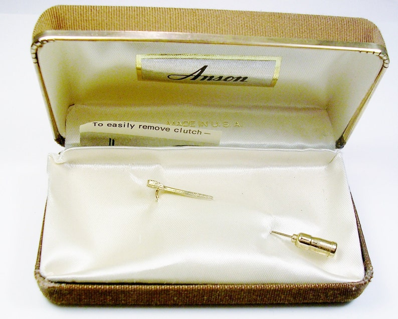 Anson Stick Pin Golfer Gift made in USA vintage Reverse Pin Man Accessory