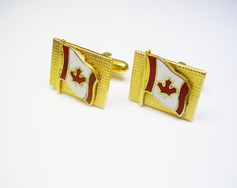 Canada Men's Tie Clip Tack Bar Vintage Canadian Flag