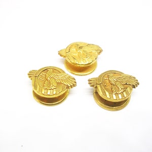 Vintage US Military Button Ruptured Duck Honorable Discharge Lot of 3