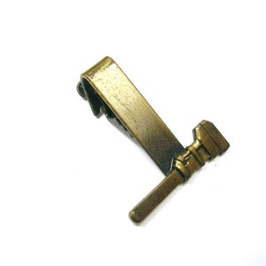 Vintage Schraubenschlüssel Krawattenklammer: Messing Finish Klempner Geschenk