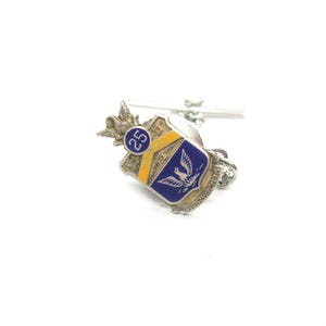 Vintage Tie Tack Service Award Pin Sterling Silver WARWICK 16 Necktie Hold