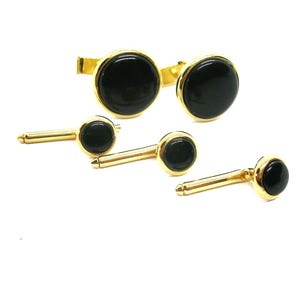 Cufflinks Tuxedo Studs Set vintage Cuff Links with matching Waistcoat Buttons Men&#39;s Formal Wear Man Jewelry