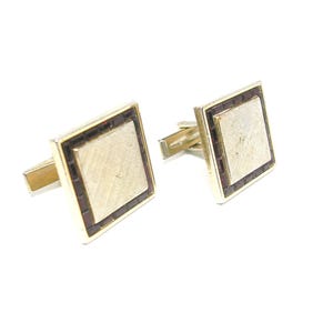 Cufflinks Mid Century HICKOK Cuff Links red Rhinestones Men Shirt Accessory Man Wedding Jewelry made in USA Groom Gift