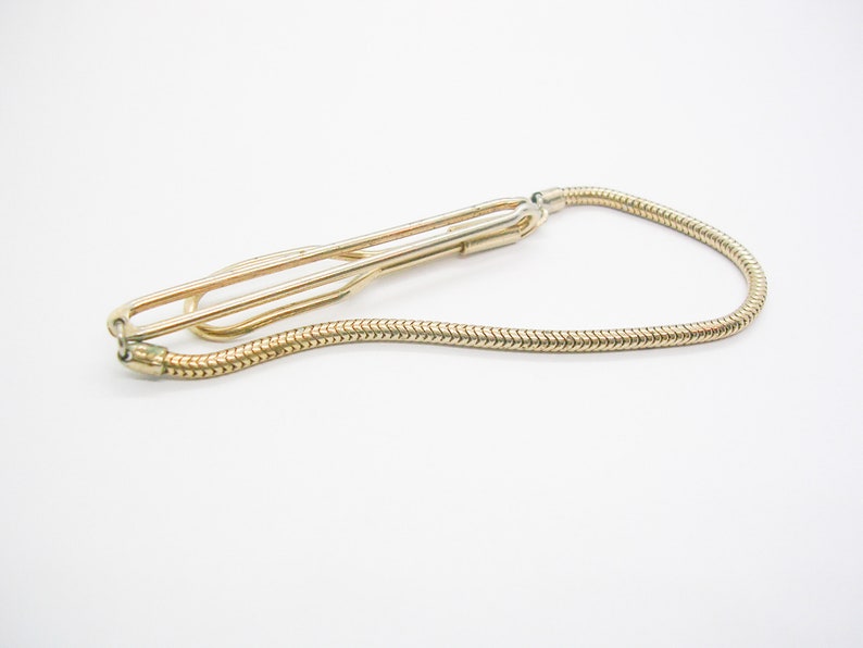 Gold Tone Mid Century Gentleman Fashion Simple Plain Best Man Groom Gift Wedding Jewelry Vintage Long Collar Clip Vintage Collar Bar