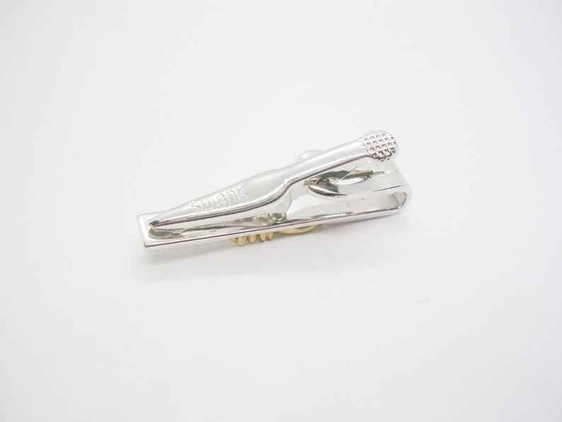 Vintage SWANK Tie Clip slim Tie Bar Men Formal Wear Necktie Accessory Man Wedding Jewelry Groom Gift